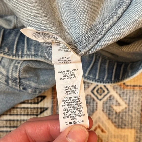 Aerie Mini Denim Flared Skirt Women’s Size Medium - Picture 7 of 11